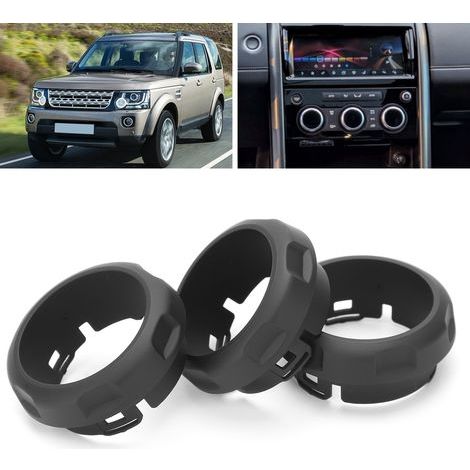 3 pièces, Boutons de climatisation, Anneaux de remplacement pour Land Rover Discovery 4 et Sport, Covers pour boutons (1/5)