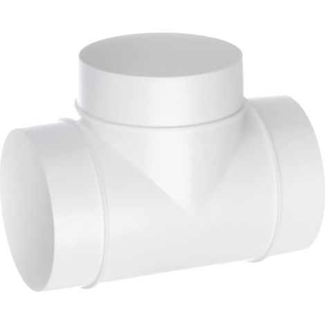 100-mm-T-Stück – Rundrohrverbinder – PVC-Kunststoff (1/5)