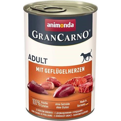 Animonda  Gran Carno  Nourriture pour chiens - Boîte de 400 g - Cœurs de poulet 400 g