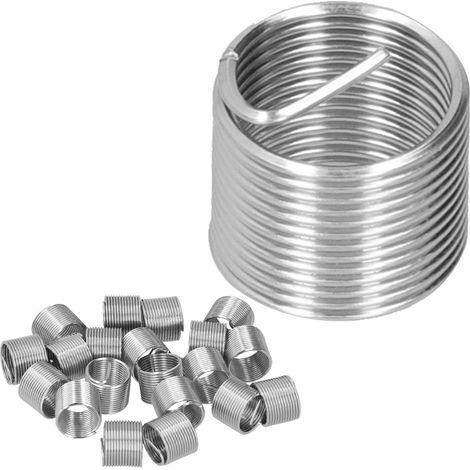 20 Pièces Réducteur Fileté M14 x 1.25 Écrou Spirale Douille Extension Kit Réparation Filetage