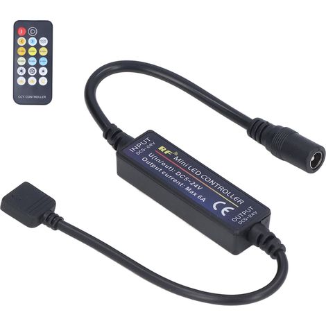 Mini modulador de temperatura de color LED con control RF y 17 teclas (1/5)