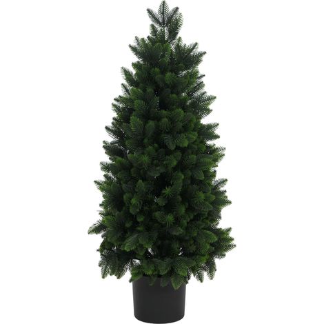 Árbol de Navidad HHG-120, árbol decorativo, árbol artificial, planta artificial, abeto artificial, para exterior, de polietileno, 85 cm (1/5)