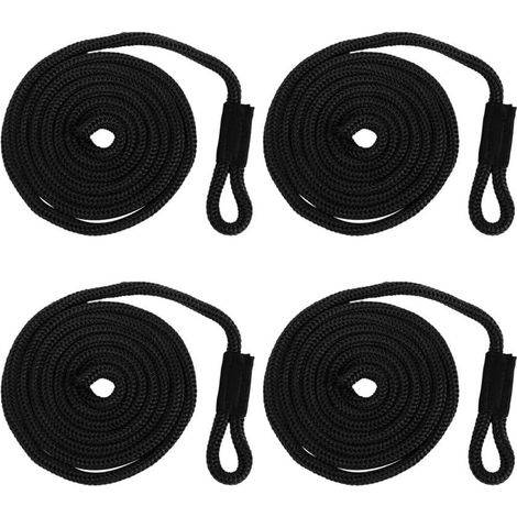 Lot de 4 cordes torsadées robustes pour pare-chocs, 140 cm, pour amarrage de bateaux (1/5)