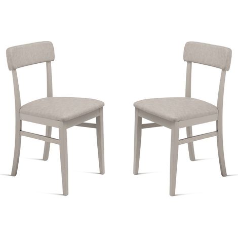 Sedia in ecopelle Ghiaccio con struttura in legno LIPSIA 2 sedie (1/5)