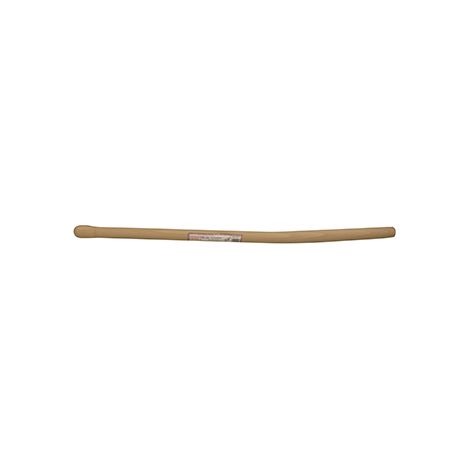 Manico in Legno Duro Levigato Adattabile per Forcella da Zappare, Ricurvo, ø39mm x 1m, con Attacco.