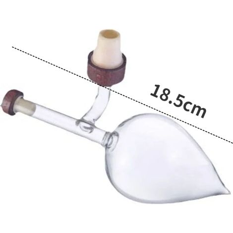 Aérateur de vin circulaire/en forme de pêche, verseur pour bouteille de vin rouge, carafe rapide en verre, cadeau idéal pour un anniversaire ou une fête. (1/5)