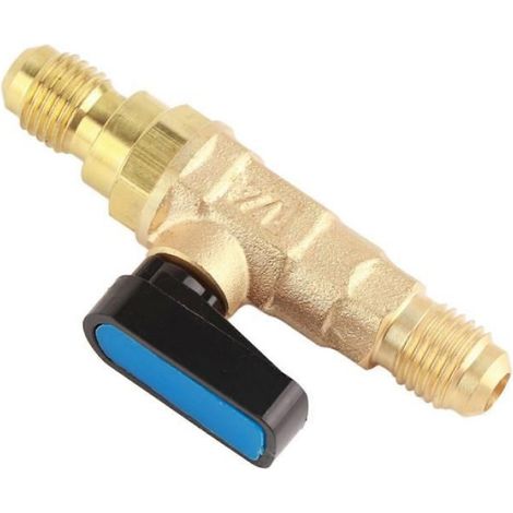 Vanne à Bille - Adaptateur de Raccord pour Réfrigérant - 1/4 SAE - Pour Maintenance CVC et Réfrigération - 1 Pièce (1/5)