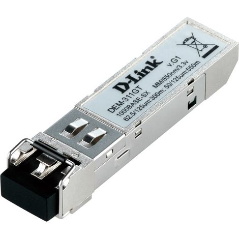 D-LINK Transceiveur - DEM-311GT - Mini-Gbic fibre multimode SFP LC 1000Base-SX (550m) (1/3)