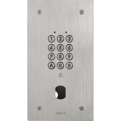 Aiphone – Clavier électronique encastré inox résistant au vandalisme 100 codes – Alimentation 12V – Pour installation en milieu sécurisé (1/2)