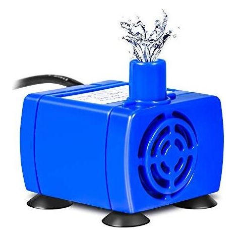 Tauchpumpe für Haustierbrunnen, 12V Mini-Wasserpumpe, Ersatzwasserpumpe mit 1,8m Stromkabel, für die meisten Blumenbrunnen (1/5)