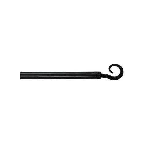 Tringle Déco Extensible "spiralia" 60-80cm Noir (1/3)