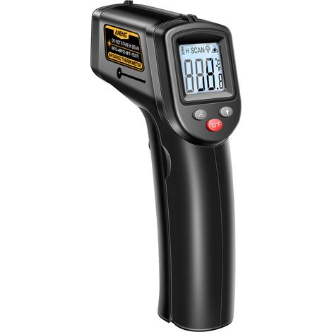 Termómetro infrarrojo sin contacto TH201, rango de temperatura de -50 ℃ a 400 ℃, medidor digital portátil compatible con cocina, cocina y automoción. (1/5)