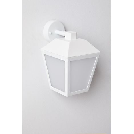 ORION91oficial® - Lámpara de pared LED para exterior, 360lm, 8W Luz Cálida 3000K , Aluminio Color Blanco, IP44 - spaziOrion91 - (1/5)