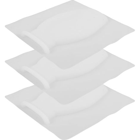 Vase mural suspendu réutilisable en silicone blanc, lot de 3 pièces, idéal (1/5)