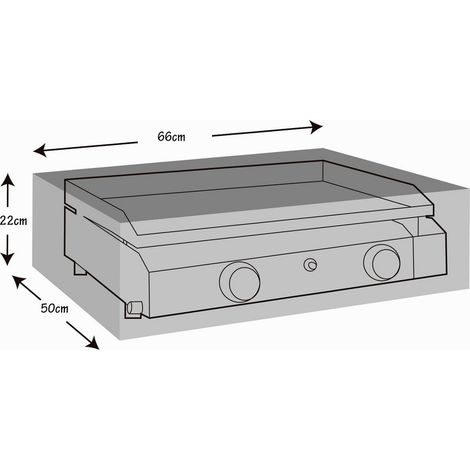 Werka Pro – Housse de protection pour plancha à gaz 66x50x22cm – Polyéthylène 90 g/m² – Résistante aux intempéries et à la poussière