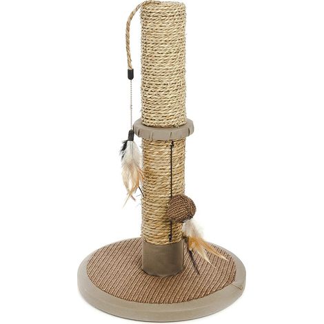 Bello Kratzbaum mit doppelt hängendem Katzenspielzeug (1/2)
