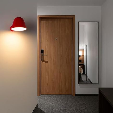 Red Modern Design Lighthouse Wall Light Tapered Shade Decorative Interior Light Headboard Bedroom Hallway Living Room E14 Base (1/4)