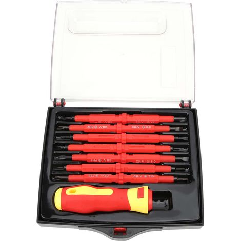 Tournevis électrique isolé magnétique 2 usages pour électricien, kit d'outils matériel 21829 (1/5)