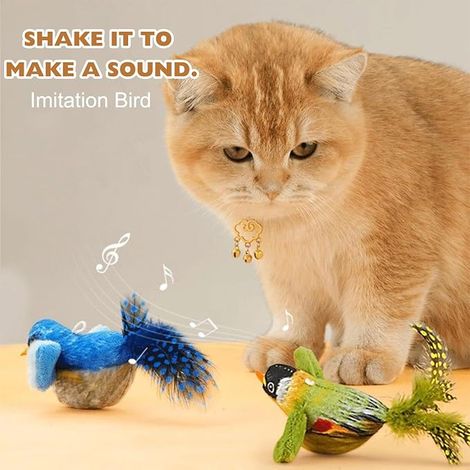 Cat Toys, Cat Toys, Plush Cat Toys, Simulation Plush Bird Tweet Toy Kitten Cat Toy with Catnip for Scratching, Playing, Chewing (1/4)