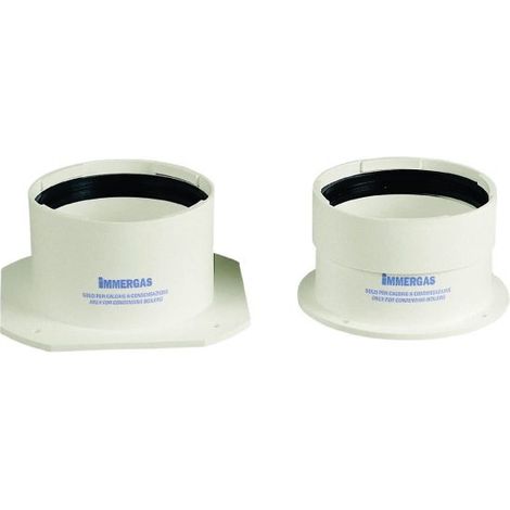 Immergas Kit tronchetti flangiati sdoppiati diametro 80/80 codice prod: 3.012087 (1/3)