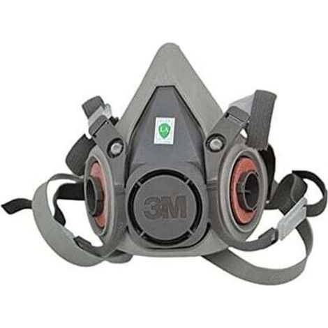 Demi-masque réutilisable 3M XA007702658 6200M, taille M, gris, avec filtre à particules 5935PRO2 - Filtre à poussières fines avec niveau de protection P3 (1/5)