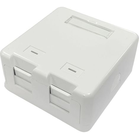 Caja de montaje de esquina Lanview para 2 tomas RJ45, modelo 47240, LVN127767