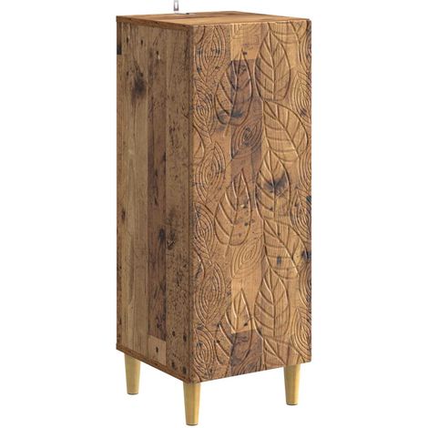 Sideboard Old Wood 33 x 34.5 x 90 cm Engineered Wood vidaXL