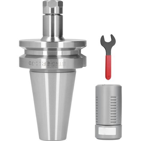 BT40-ER11A-70 Porte-outil CNC de précision 0.005mm, mandrin de fraisage pour centre d'usinage, avec clé de serrage (1/5)