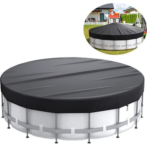 Ecleanfy - Housse 4 saisons pour piscine ronde hors sol, diamètre 366 cm (1/5)
