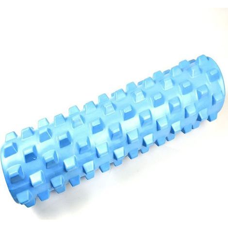 Rouleau de massage dorsal de 26 cm, bloc de yoga, équipement d'exercice pour la maison, bleu, 30 cm.