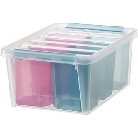 Box 14L + Inserts - Boîte de Rangement avec Compartiments - Plastique - Couleur - Taille Unique - Transparent (1/5)