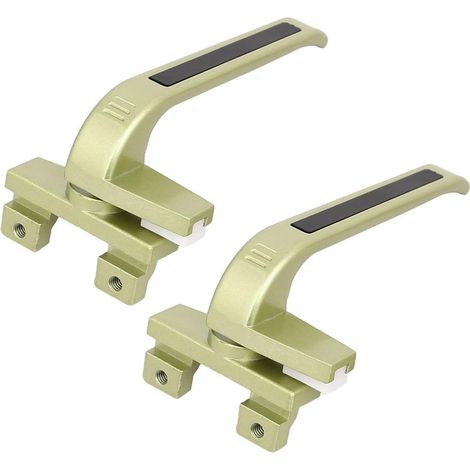 Zinklegierungsflügelfenster Verriegelungsgriffhebel rechte Champagner à main 2pcs (1f277f1b23966e149 (1/5)