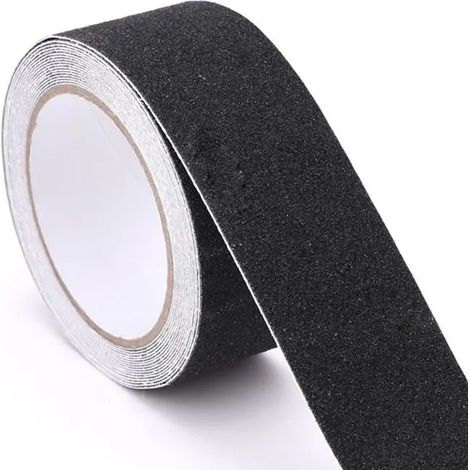 Bande Antidérapante Noire Auto-Adhésive 20m x 50mm - Revêtement de Sol Sécurité pour Escaliers, Rampe, Douche, Atelier, Extérieur et Intérieur Résistant (1/5)