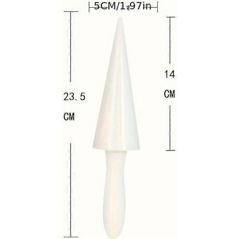 Moule à cornets de glace en plastique, 1 quart, appareil à cornets manuel non électrique, convient pour les crèmes glacées maison, les cornets gaufrés et les sucettes glacées, ustensile de cuisine erg (1/5)