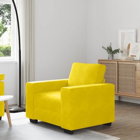Sessel Gelb 60 cm Samt vidaXL (1/5)