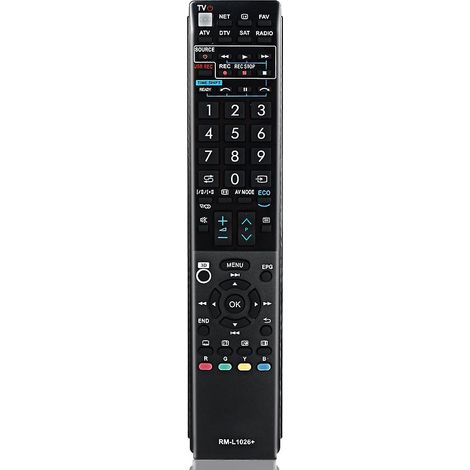 Télécommande compatible avec les téléviseurs Sharp Aquos LC-60LE822E, LC-60LE822E 1026, LC-60LE741E, RC4847, GA841WJSA, GA943WJSA et GB058WJSA