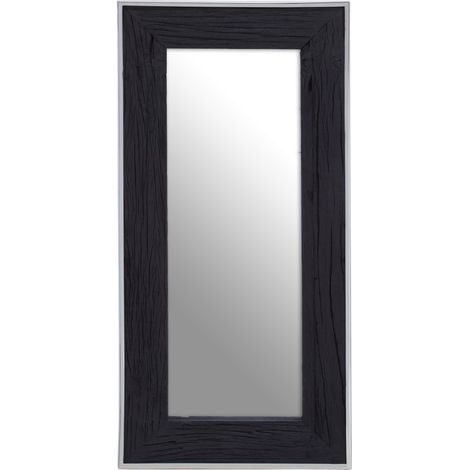 Premier Housewares Kerala Black Rectangular Mirror (1/5)