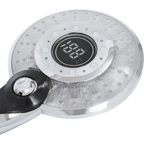 Pommeau de douche LED avec indicateur de température, affichage lumineux à 3 couleurs, robinet à main économique en eau, matériau ABS pour l'UE, l'Australie et le Canada (1/5)