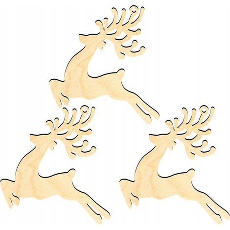 ADORNOS DE MADERA PARA ARBOL DE NAVIDAD Z2 3 uds. (1/3)