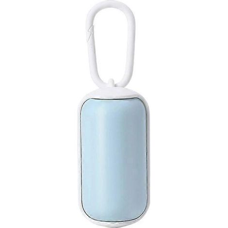 Promenade de chien portable, boîte de rangement 15 sacs poubelles, distributeur multifonction, support pour sacs à déjections, accessoire pratique pour maître.