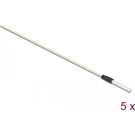 Delock Varilla de limpieza de fibra Ã³ptica para conectores con casquillo de 2,50 mm 5 piezas