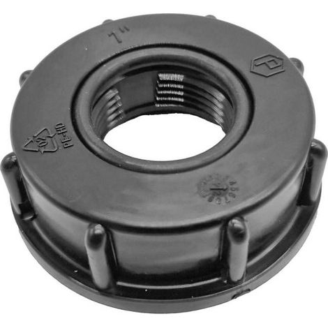 Weiblicher 2"-S60x6-Anschluss mit 1"-Gewinde für 1000-Liter-IBC-Container