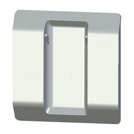 Support mural carré 80x80 pour émetteur Well'com – Compatible avec émetteurs FX107890 – Pour installation murale – Blanc – Franciaflex