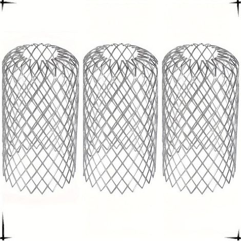 Crapaudine de Gouttière 75 150MM, Aluminium Filtres de Grillage Gouttière pour Maison, Avant-toit, Fossé, Égout pour Aider à Garder le Drain Dégagé Arrête le Blocage Feuilles et des Débris (3 (1/5)