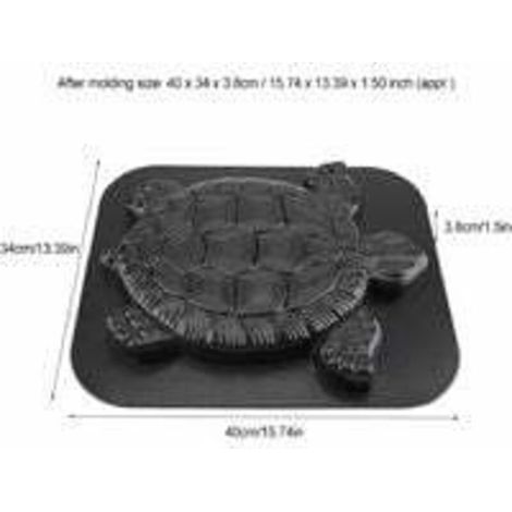 Moule pavage tortue plastique, 15,74x13,39x1,50 pouces, pour chemin de jardin et trottoir (1/3)