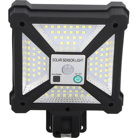 Solarleuchte für den Außenbereich mit Bewegungsmelder, wasserdichte LED (IP65), Fernbedienung inklusive, ideal für Einfahrten und Zäune, autonome Beleuchtung. (1/5)