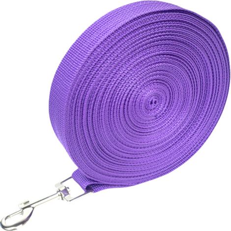 Longe pour Chien en Nylon Résistant, 3m, Laisse Chien Longue avec Poignée Rembourrée, Mousqueton Rotatif 360°- 3m