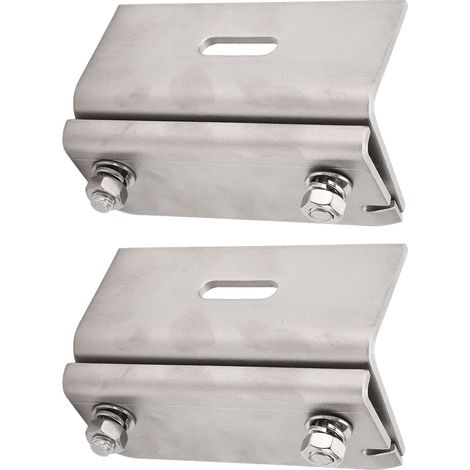 Pinces de Verrouillage Alu pour Panneaux Solaires, Fixation Photovoltaïque Résistante, Lot de 2, Support de Montage pour Installation (1/5)