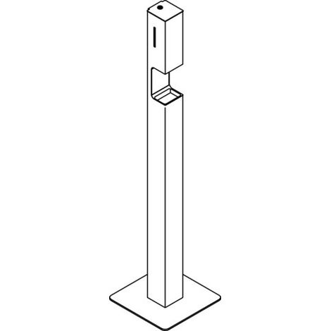 Distributeur de désinfectant HEWI 900.06.014XA Colonne intégrée (1/3)