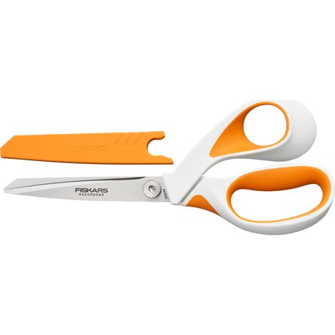 Fiskars RazorEdge ciseaux couture 21 cm orange blanc